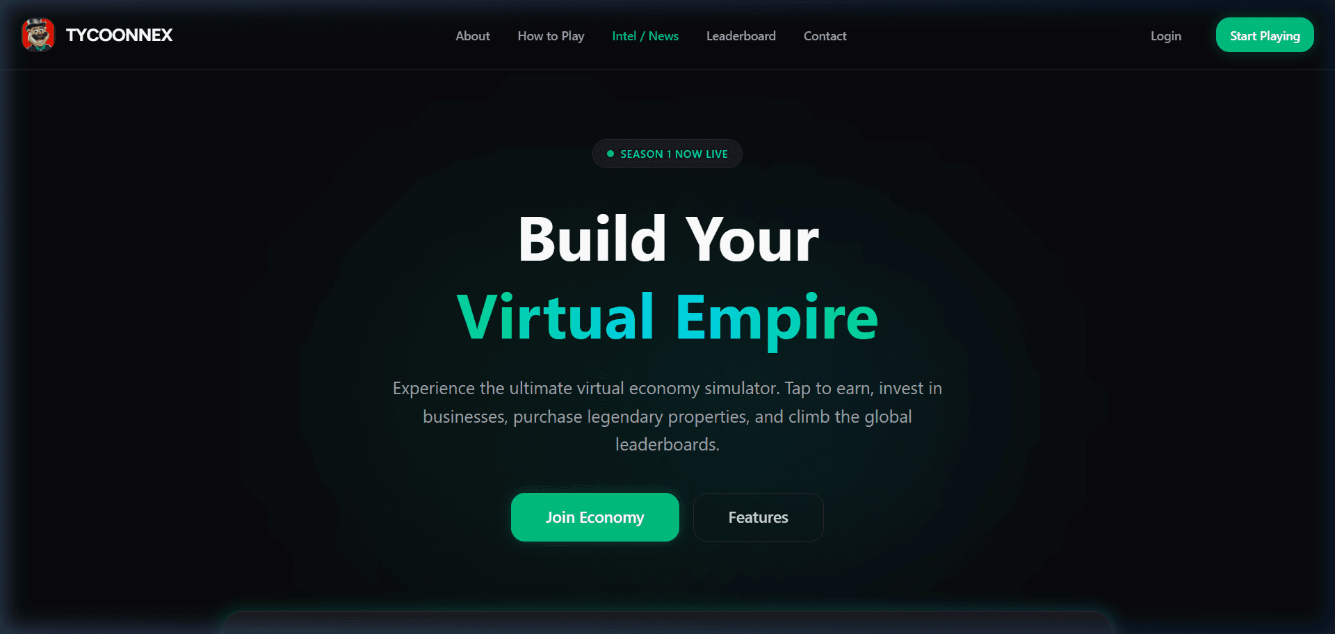 Tycoonnex - Virtual Economy Simulator